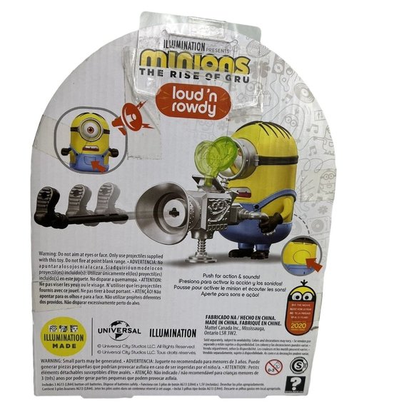 Minions The Rise of Gru Loud N Rowdy Stuart Action And Sounds Figure Mattel New - Picture 2 of 12